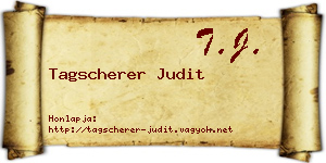 Tagscherer Judit névjegykártya