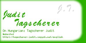 judit tagscherer business card